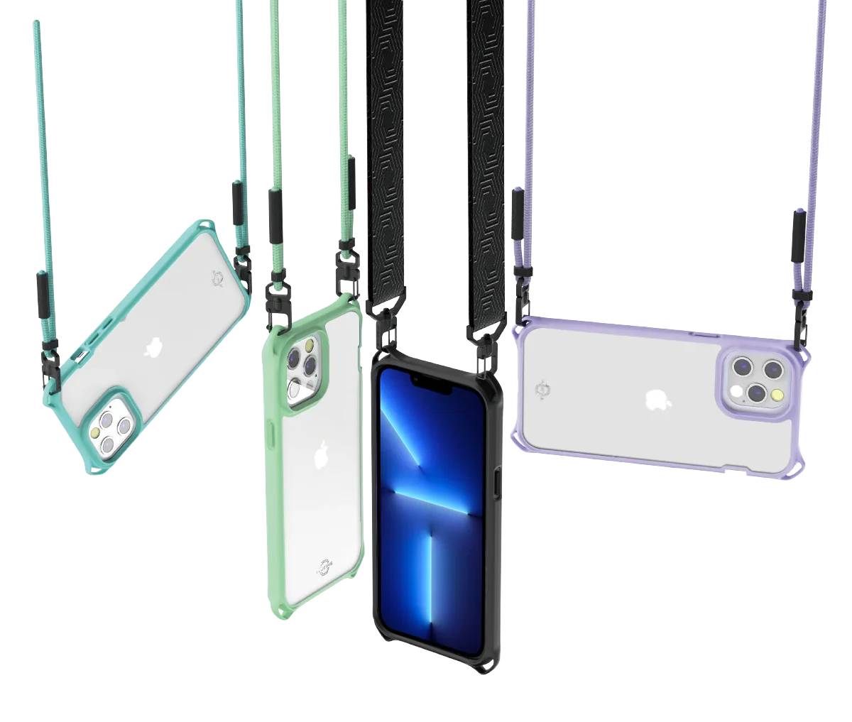 Itskins Hybrid Sling iPhone 13 Pro Cover - Light Blue - Tashqila Itskins Hybrid Sling iPhone 13 Pro Cover - Light Blue - Tashqila